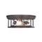 Z-Lite Clarion 3 Light Flush Mount, Bronze & Inner Clear Water & Outer Clear 493F3-BRZ - alternate 5